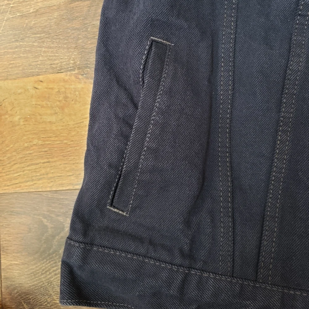 Levi's Navy Blue Cotton Denim Trucker Vest, Size XL (13-15 years) Unisex